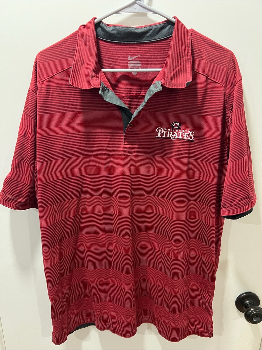Nike Men's Red Whitworth Pirates Polo